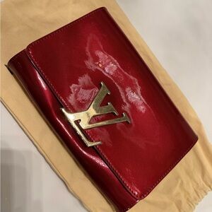 Louis Vuitton Shiny Red Wallet